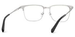 Marshall Rectangle Grey Silver Glasses5