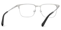 Marshall Rectangle Grey Silver Glasses5