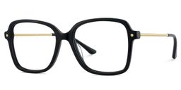 Monica【MY STORY】 Black Square Glasses1