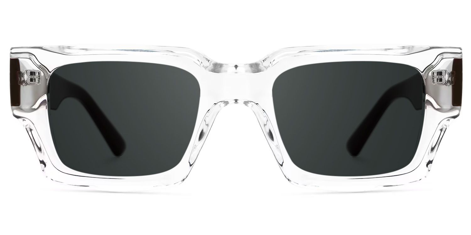 Clear TR90 Rectangle Sunglasses- Garza0