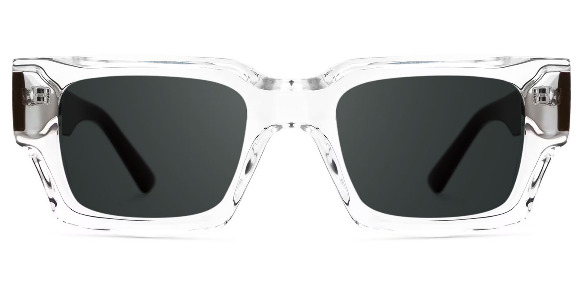 Clear TR90 Rectangle Sunglasses- Garza0