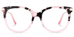 Mailyn Round Pink Tortoise Glasses1