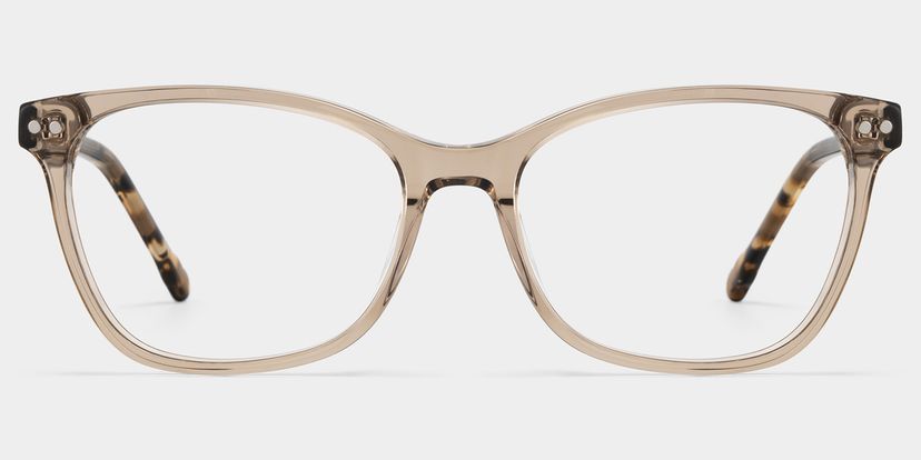 Marigold Rectangle Brown Glasses