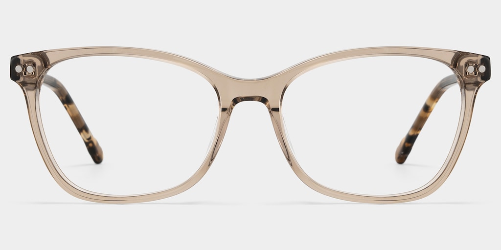 Marigold Rectangle Brown Glasses