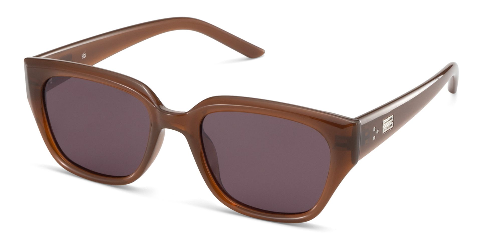 Serene Brown Clear Cat eye Polarized Sunglasses Online | Zeelool3