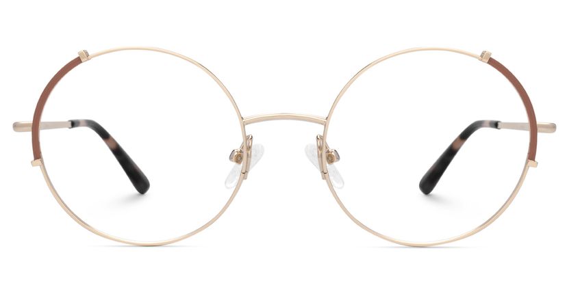 Rindy Brown Round Glasses