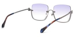 Charie Rectangle Light Purple Sunglasses3