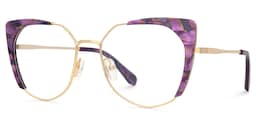 Ketty Cateye Purple Glasses1