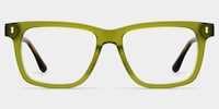 Travis Rectangle Green Glasses1