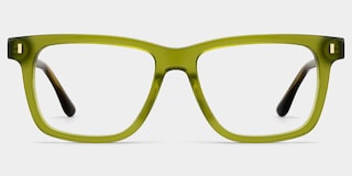 Travis Rectangle Green Glasses1
