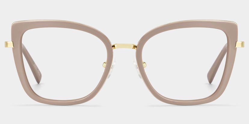 Leila Butterfly Beige Glasses