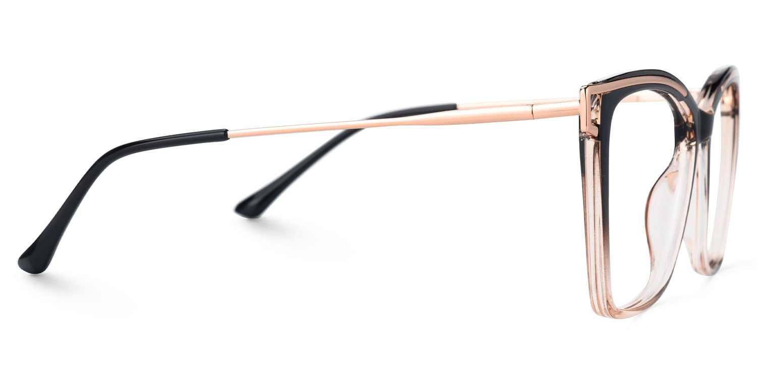 Krystle Square Multicolor Eyeglasses and Wide Frames2