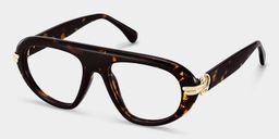 Aveline Tortoise Aviator Glasses2