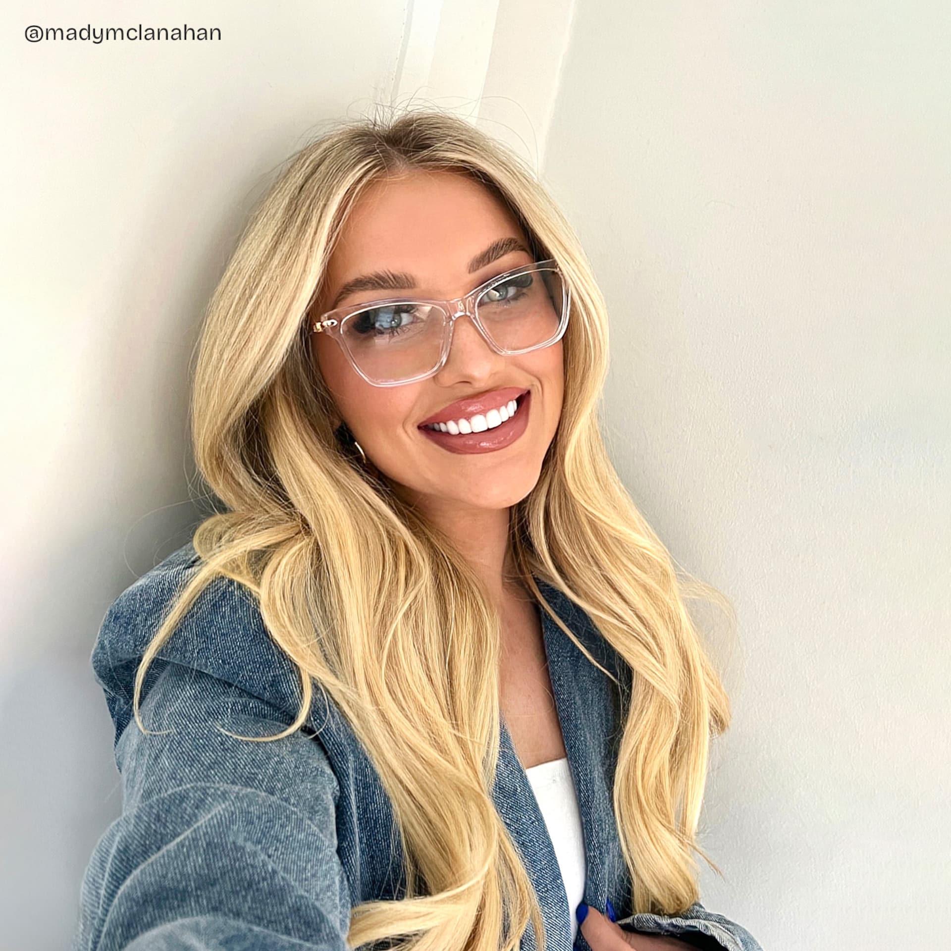 Cat eye Crystal Eyeglasses- Amelia Mixed Frame Glasses10