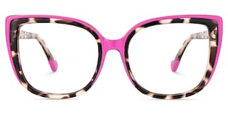 Fenn Cateye Pink Tortoise Glasses0
