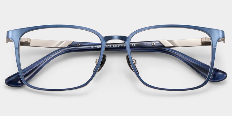 Aubrey Rectangle Blue Glasses