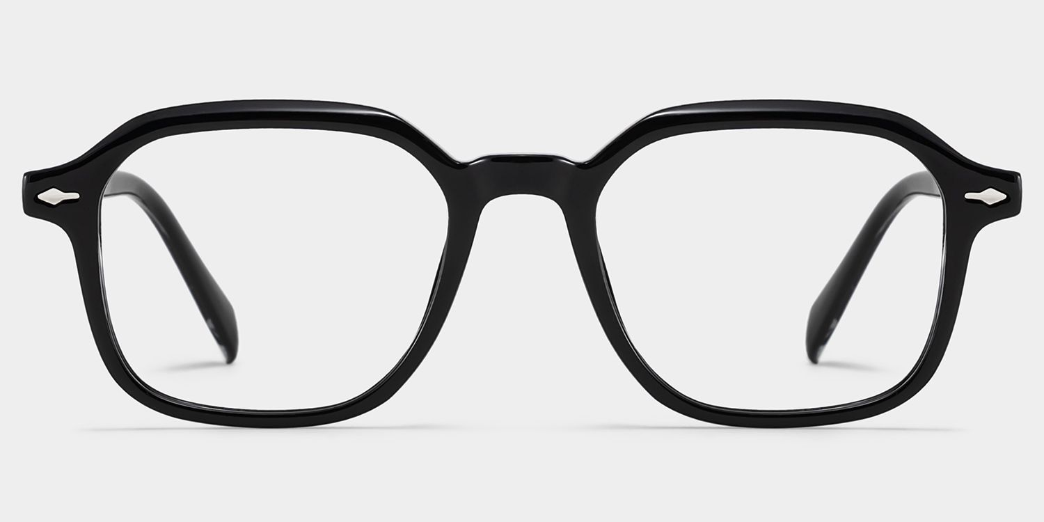 Josh Black Frame Glasses with Rectangle Frame Online | ZEELOOL