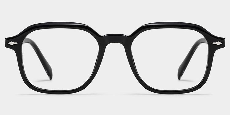 Josh Rectangle Black Glasses