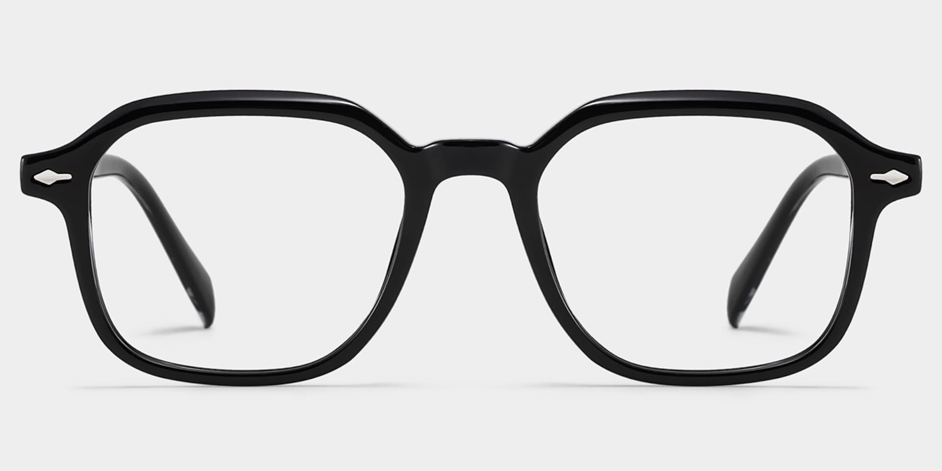 Josh Black Frame Glasses with Rectangle Frame Online | ZEELOOL1