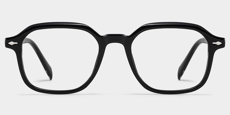 Josh Rectangle Black Glasses