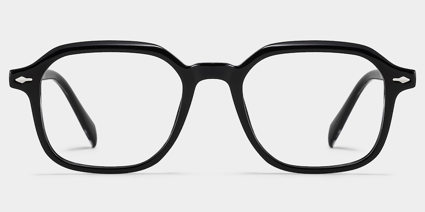 Josh Rectangle Black Glasses