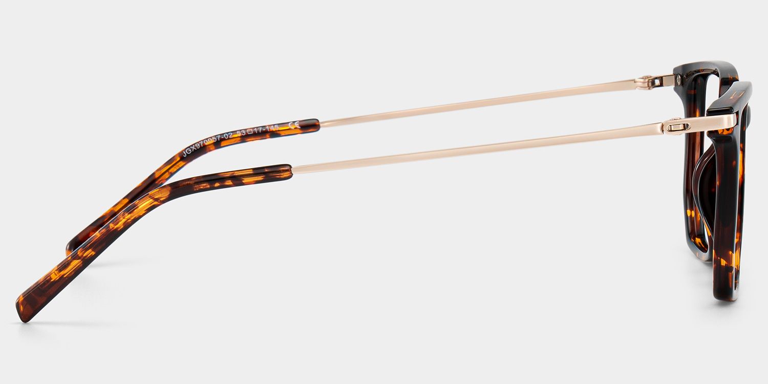 Michelle Rectangle Tortoise Eyeglasses in Lightweight Frame | ZEELOOL