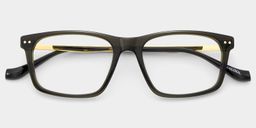 Cozy Rectangle Black Glasses5