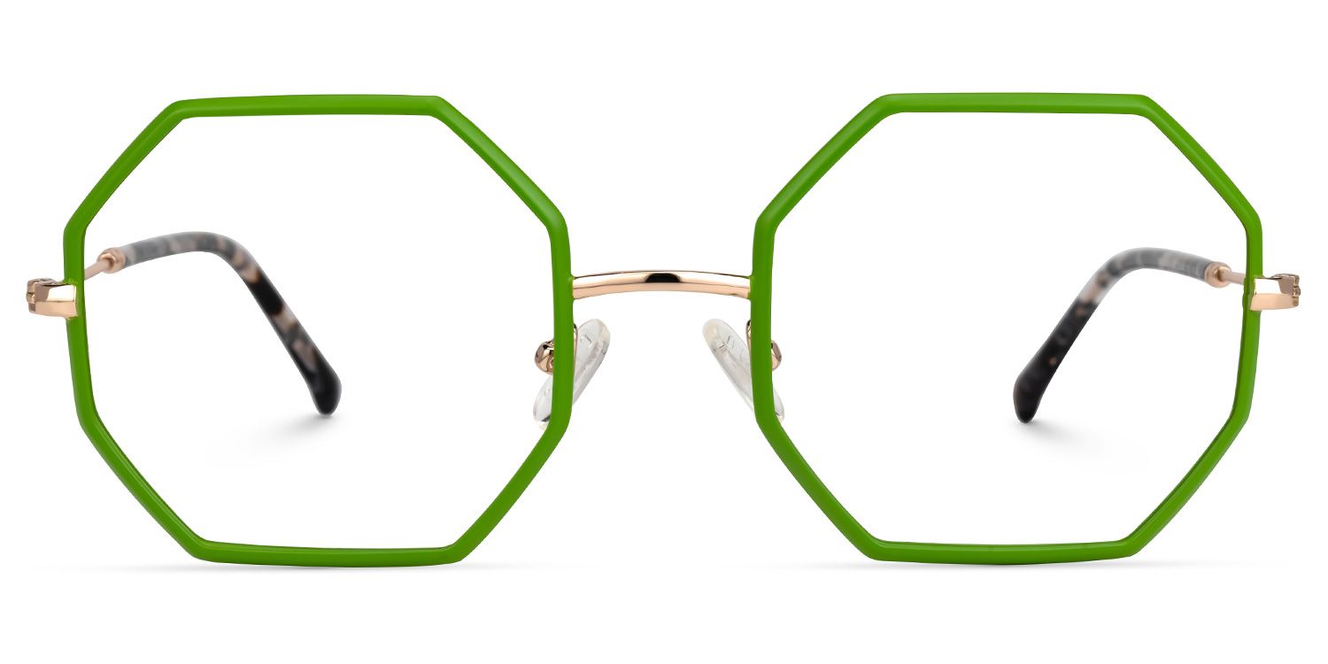 Geometric Griffith Green Glasses for Sale -Zeelool Glasses0