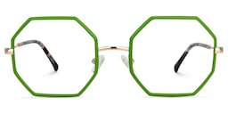 Griffith Geometric Green Glasses0