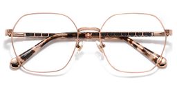 Dunbar Geometric Rose Gold Glasses1