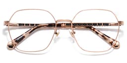 Dunbar Geometric Rose Gold Glasses1