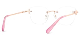 Jaxon Rectangle Rose Gold Glasses5