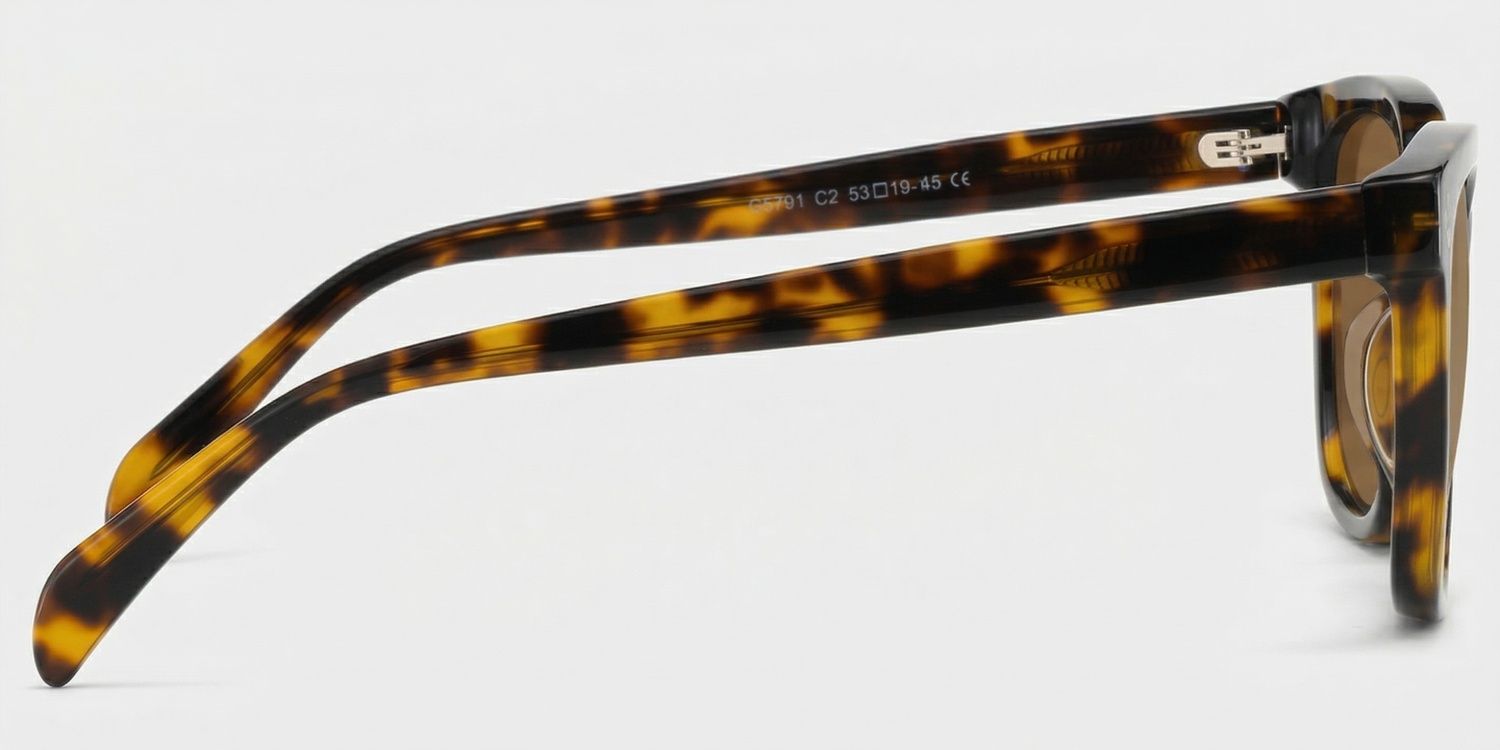 Scarlett Square Style Tortoise Frame Sunglasses | ZEELOOL