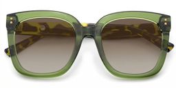 Ebony Square Green Tortoise Glasses1