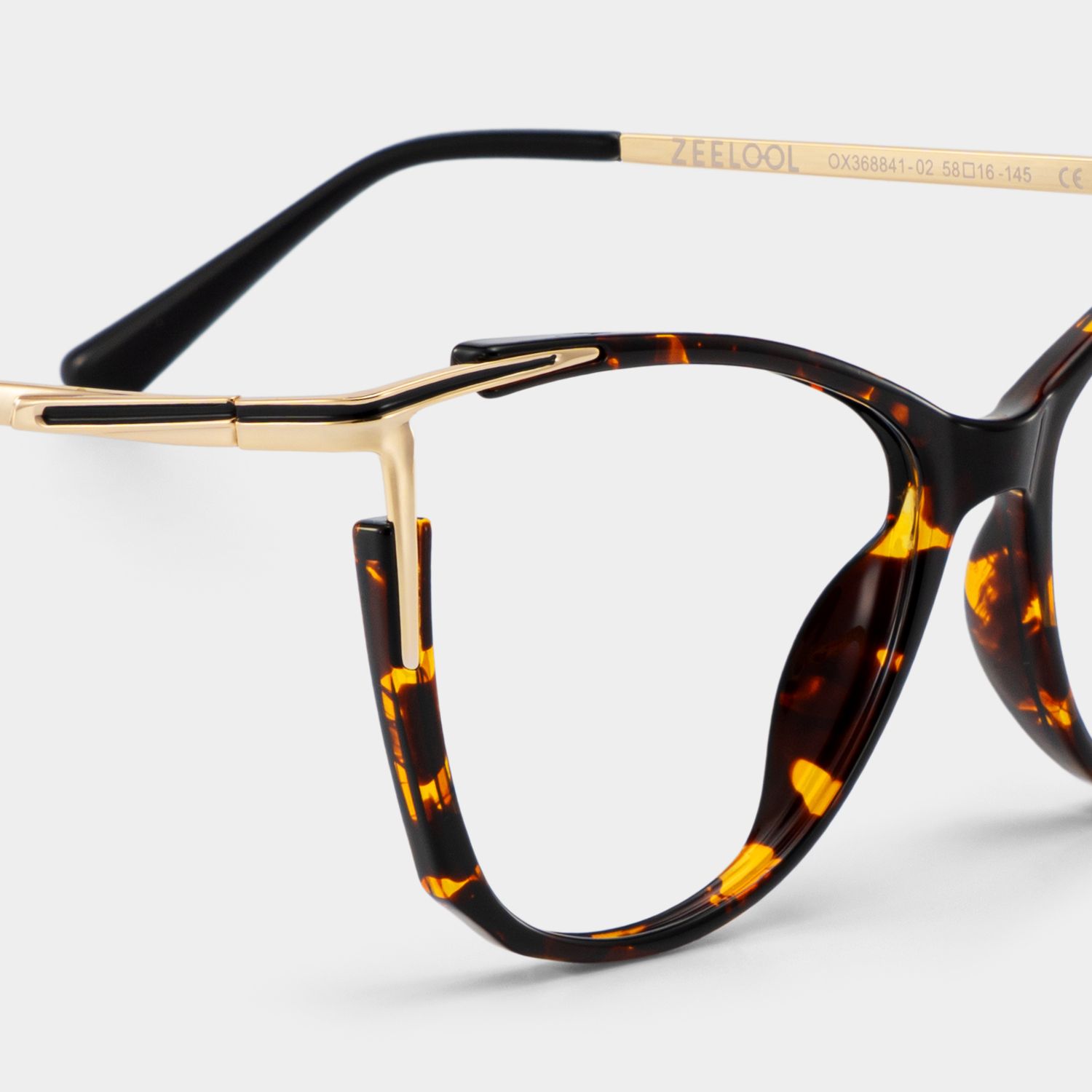 Yomary Cateye Tortoise Thin Frame Glasses | Zeelool
