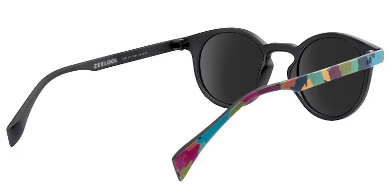 Street-Artist Round Colorful Sunglasses | Zeelool Glasses3