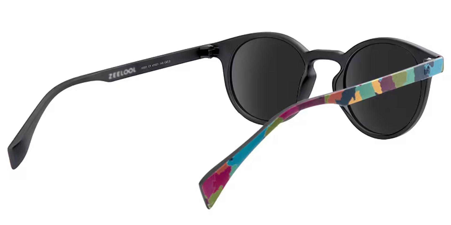 Street-Artist Round Colorful Sunglasses | Zeelool Glasses3