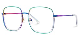 Wade Square Iridescent Glasses3