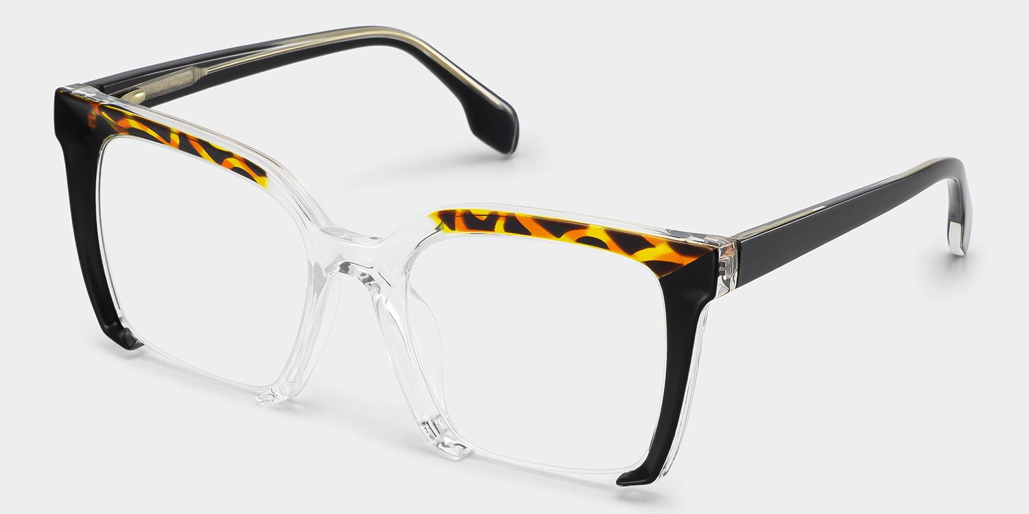 Misty Square Black Glasses | Zeelool Glasses2