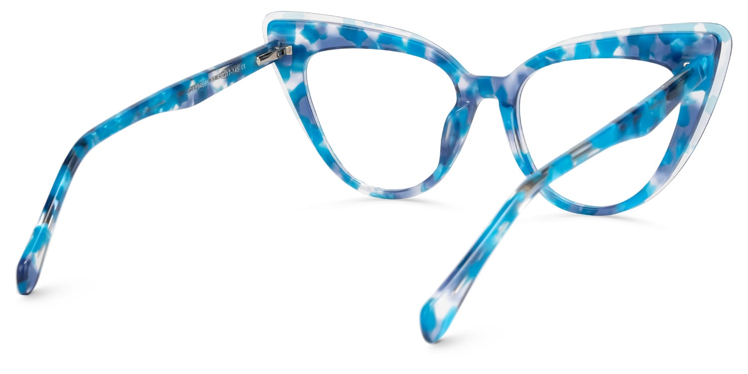 Hilliard Cateye Blue Glasses