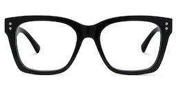 Gaydeh Rectangle Black Glasses1