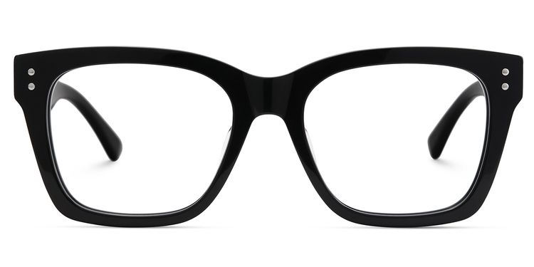 Gaydeh Rectangle Black Glasses