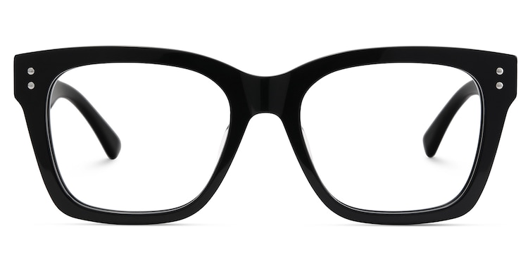 Gaydeh Rectangle Black Glasses