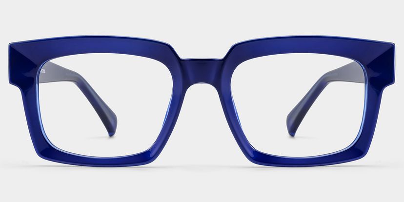 Amadeo Rectangle Blue Glasses