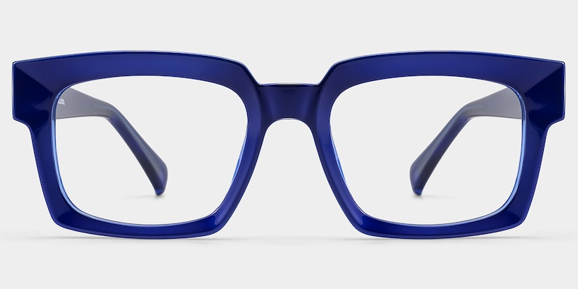 Amadeo Rectangle Blue Glasses