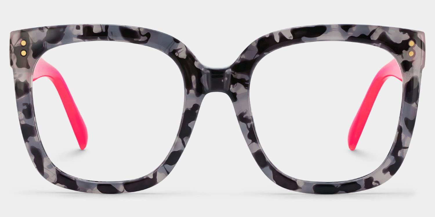 TR90 Ebony Eyeglasses, Ebony Square Glasses -Zeelool Glasses0