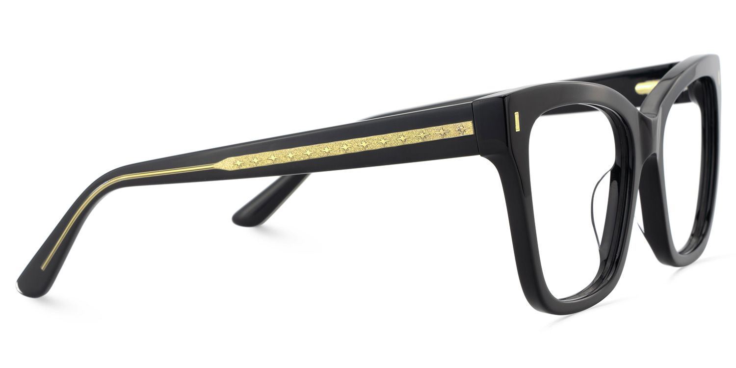 Square Black Eyeglasses Rory Acetate Frame Glasses4