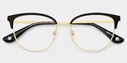 Lacey Browline Black Glasses4