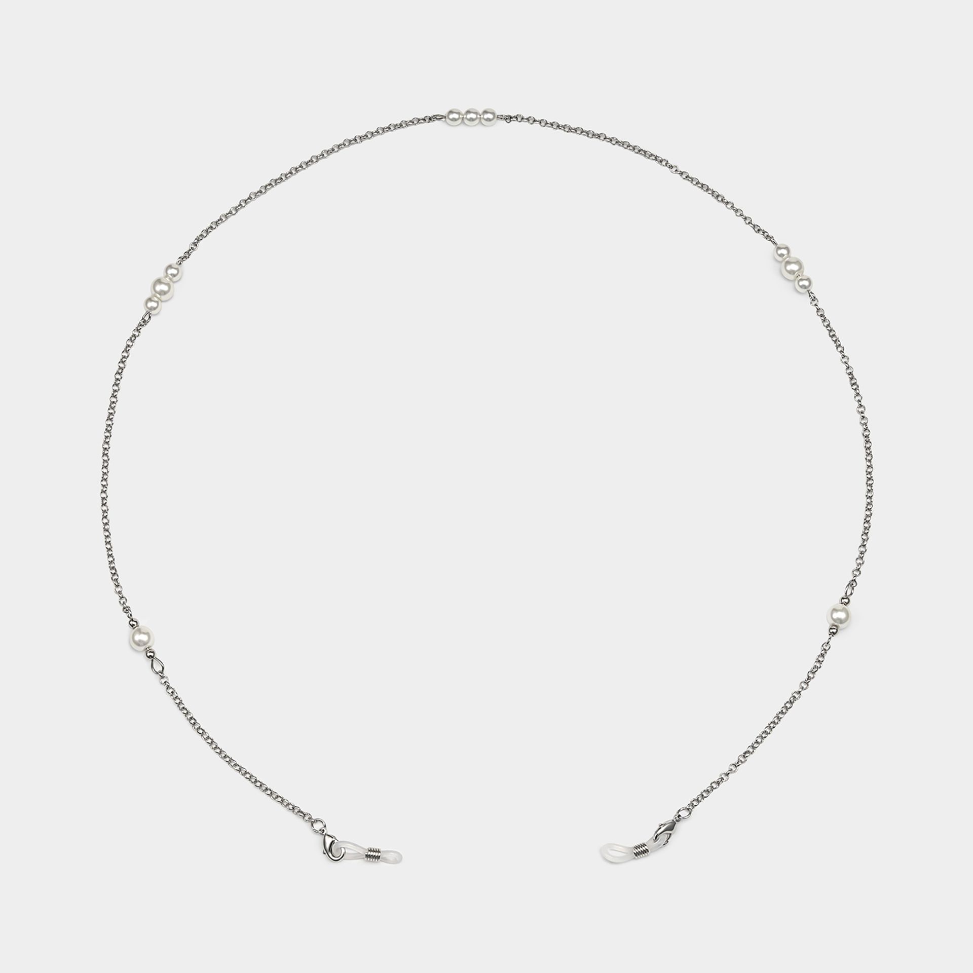 Stylish Pearl Silver Eyeglasses Chains1