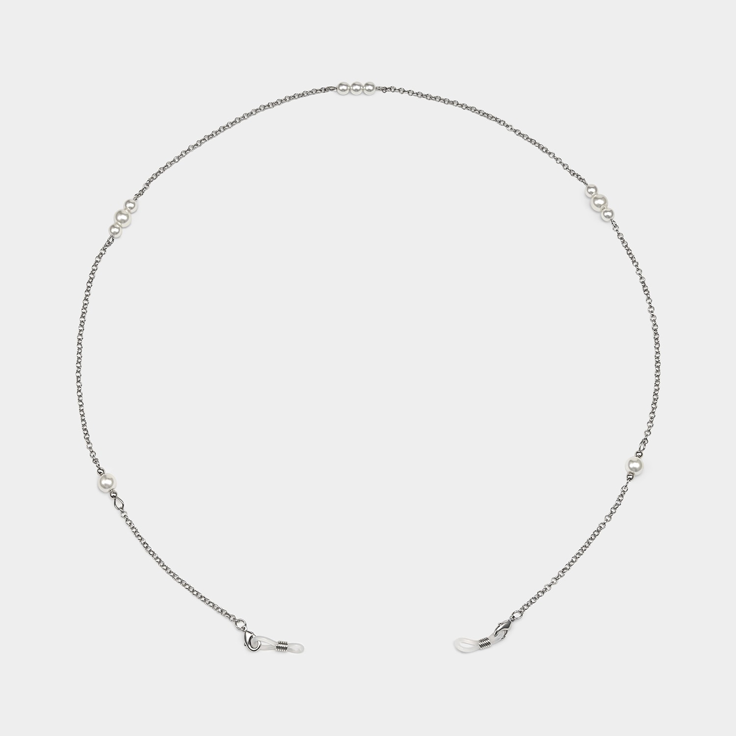 Stylish Pearl Silver Eyeglasses Chains1